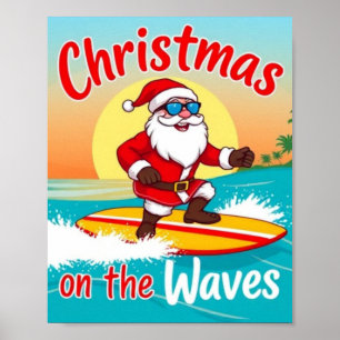 Wave Posterのクリスマス – フェスティバルCoast Hol ポスター