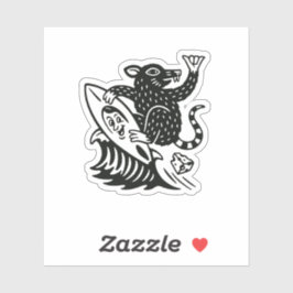 Wave Rat Shaka Funny Sticker シール