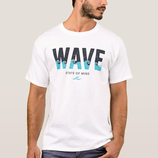 WAVE STATE OF MINDWAVE State Of Mind - 海の波 Tシャツ (正面)