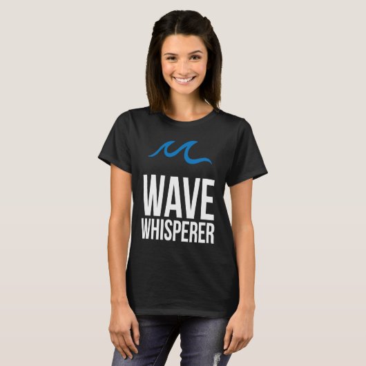 Wave Whisperer Wind Surfer Surfing Sailing Sailor  Tシャツ (正面フル)