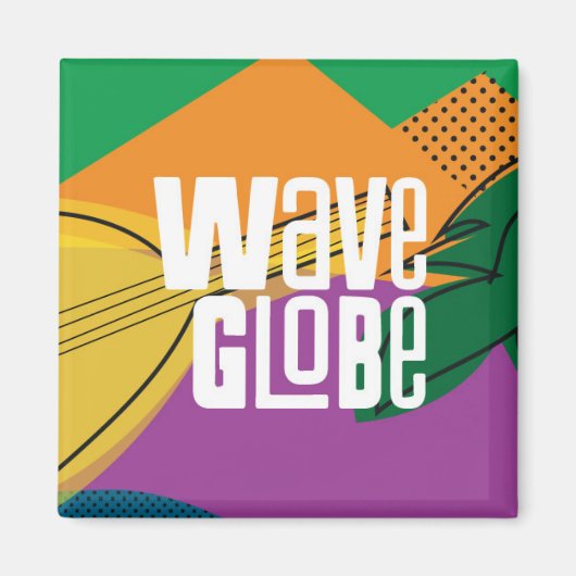 WaveGlobe マグネット (正面)