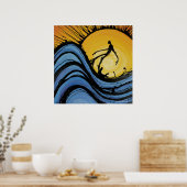 WaveRunner (プリント)by Nathan Jalani Taylor ポスター (キッチン)