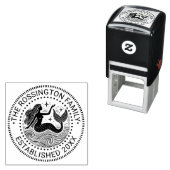 Wavesの中のSultry Mermaid家族の名前日付Estd NT セルフインキングスタンプ (インサイチュ)