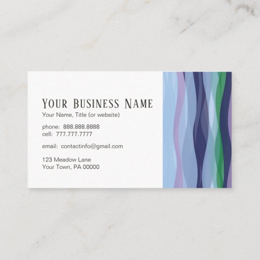Wavesカッコいい名刺 名刺 (裏面)