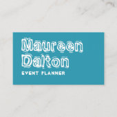 Waves素朴タイポグラフィ名刺の作成 名刺 (正面)