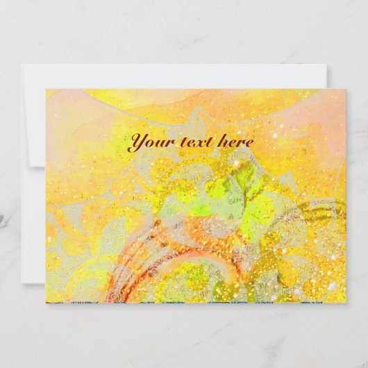 WAVES 、明るい赤茶色の黄色の青いピンクのきらめき (正面)