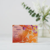 WAVES 2 モノグラム、明るい黄色の茶色の紫 名刺 (スタンド正面)