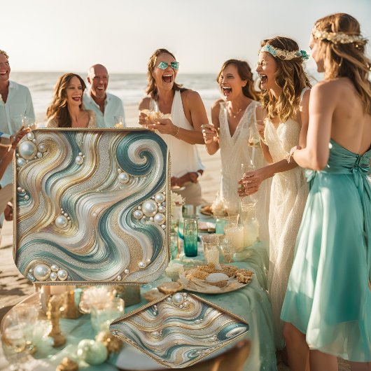 Waves 7インチ紙プレートザパールコーストエール ペーパープレート