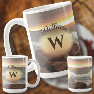 Waves and Boulders 0893 コーヒーマグカップ