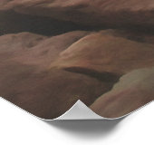 Waves and Boulders 0893 Art Print ポスター (角)