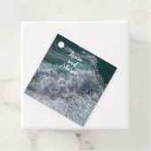 Waves and sea with Doodle hearts フェイバータグ (インサイチュ)