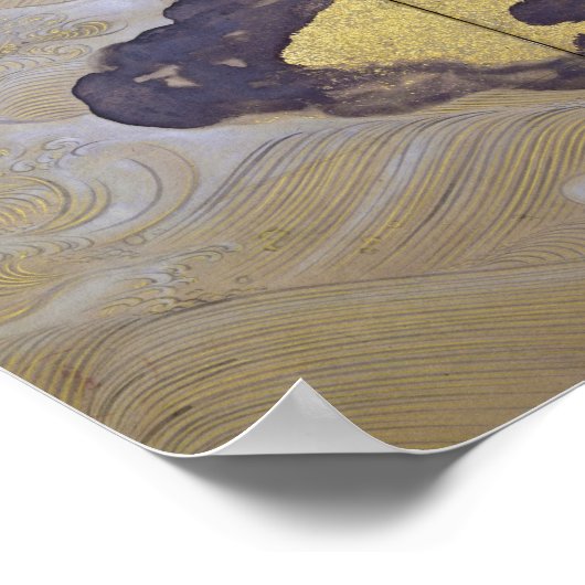 Waves at Matsushima (Right), Tawaraya Sotatsu ポスター (角)