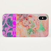 WAVES / Bright Pink Purple Swirls in金ゴールド Case-Mate iPhoneケース (裏面(横))