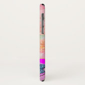 WAVES / Bright Pink Purple Swirls in金ゴールド Case-Mate iPhoneケース (裏面/左)