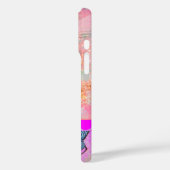 WAVES / Bright Pink Purple Swirls in金ゴールド Case-Mate iPhoneケース (裏面 / 左)