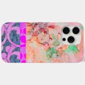 WAVES / Bright Pink Purple Swirls in金ゴールド Case-Mate iPhoneケース (裏面 (横))