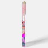 WAVES / Bright Pink Purple Swirls in金ゴールド Case-Mate iPhoneケース (裏面 / 右)