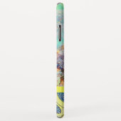 WAVES / Bright Yellow Blue Swirls in金ゴールドきらめき Case-Mate iPhoneケース (裏面/右)