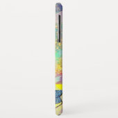 WAVES / Bright Yellow Blue Swirls in金ゴールドきらめき Case-Mate iPhoneケース (裏面/左)
