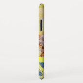 WAVES / Bright Yellow Blue Swirls in金ゴールドきらめき Case-Mate iPhoneケース (裏面/右)