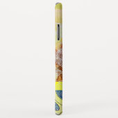 WAVES / Bright Yellow Blue Swirls in金ゴールドきらめき Case-Mate iPhoneケース (裏面/右)