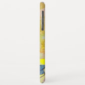 WAVES / Bright Yellow Blue Swirls in金ゴールドきらめき Case-Mate iPhoneケース (裏面/左)