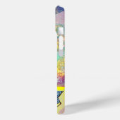 WAVES / Bright Yellow Blue Swirls in金ゴールドきらめき Case-Mate iPhoneケース (裏面 / 左)