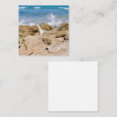 Waves crashing on rocky shore mini notecard set ノートカード (正面/裏面)