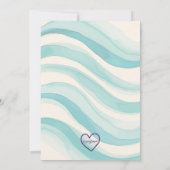 Waves Four Days Surf Van 4th Birthday 招待状 (裏面)