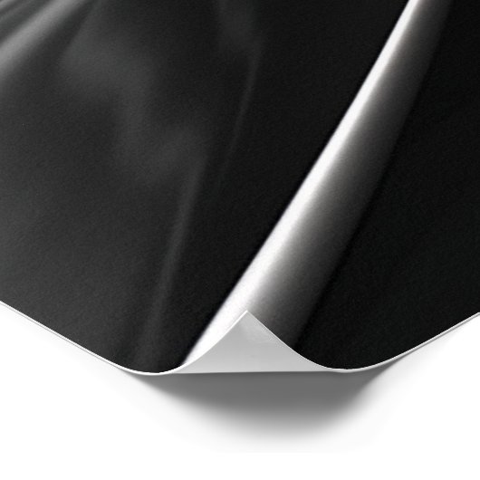 Waves in Chrome抽象芸術白黒の写真 ポスター (角)