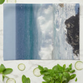 Waves In Maui, Hawaii Landscape キッチンタオル (折り畳み)