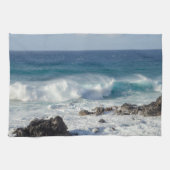 Waves In Maui, Hawaii Landscape キッチンタオル (横)