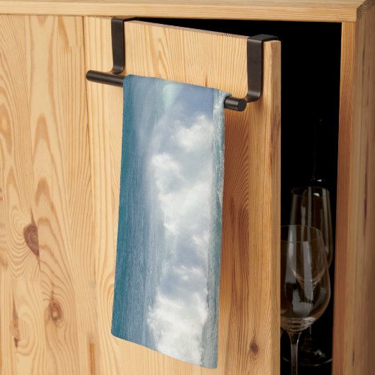 Waves In Maui, Hawaii Landscape キッチンタオル (三つ折り)