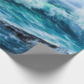 Waves in ocean. Modern Impressionism, modernism, m ラッピングペーパー (角)