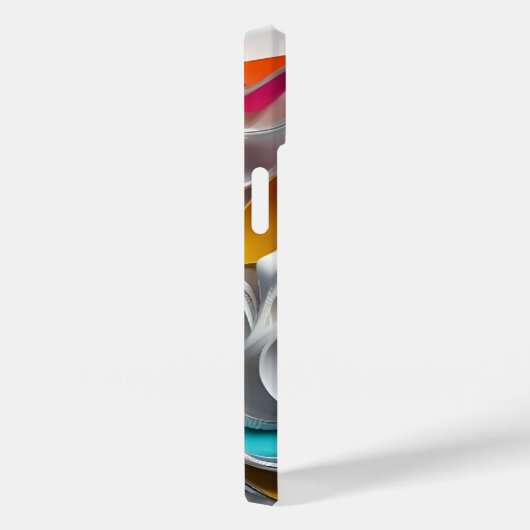 Waves of Color Geometry Case-Mate iPhoneケース (裏面 / 右)