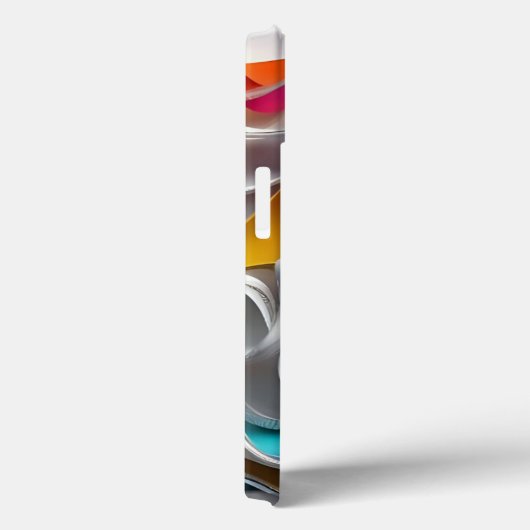 Waves of Color Geometry Case-Mate iPhoneケース (裏面 / 右)