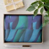 Waves of Different Colors of Blue to Green 薄葉紙 (ギフト)
