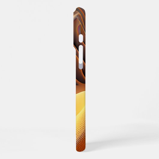 Waves of Gold iPhoneケース (左側面)