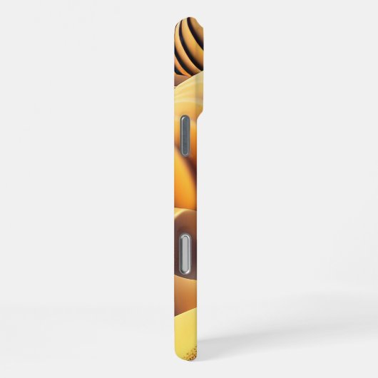 Waves of Gold iPhoneケース (右側面)