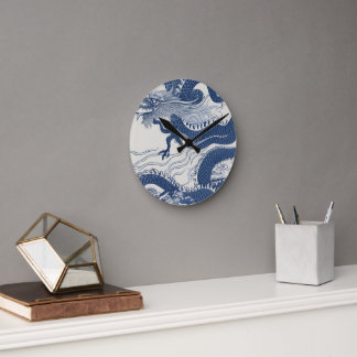 Waves of the dragon  ラウンド壁時計