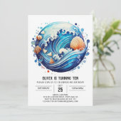 Waves Online子供の誕生日 招待状 (スタンド正面)