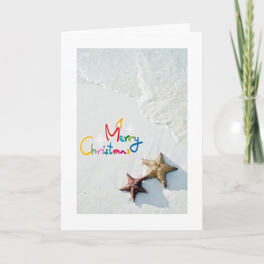 WAVES/STAR FISH GREETINGS AT CHRISTMAS AC MILES シーズンカード (正面)