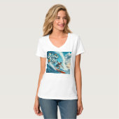Waves & Wanderlust コレクション Tシャツ (正面フル)
