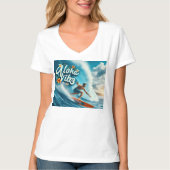 Waves & Wanderlust コレクション Tシャツ (正面)