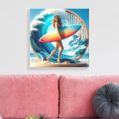 Waves & Wanderlust Collection キャンバスプリント (インサイチュ (リビング))