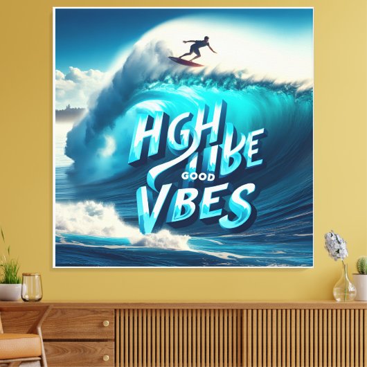 Waves & Wanderlust Collection キャンバスプリント (インサイチュ (リビング))