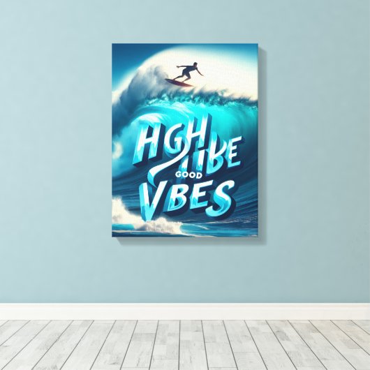 Waves & Wanderlust Collection キャンバスプリント (インサイチュ (ウッドフロア))