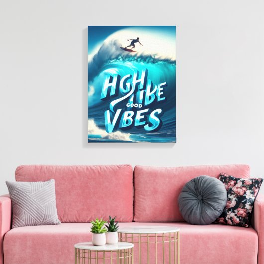 Waves & Wanderlust Collection キャンバスプリント (インサイチュ (リビング))