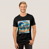 Waves & Wanderlust Collection トライブレンドＴシャツ (正面全面)