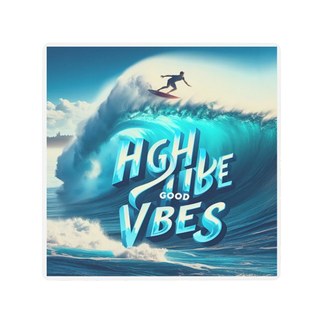 Waves & Wanderlust Collection メタルプリント (正面)